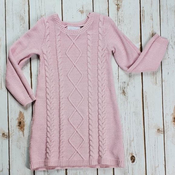 Toddler Girls Cable Knit Dress, Size 4T
